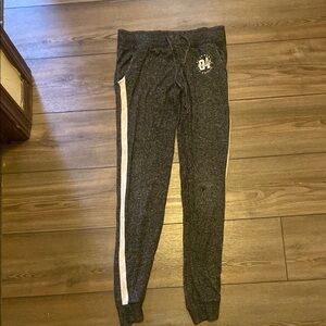 Black and white joggers